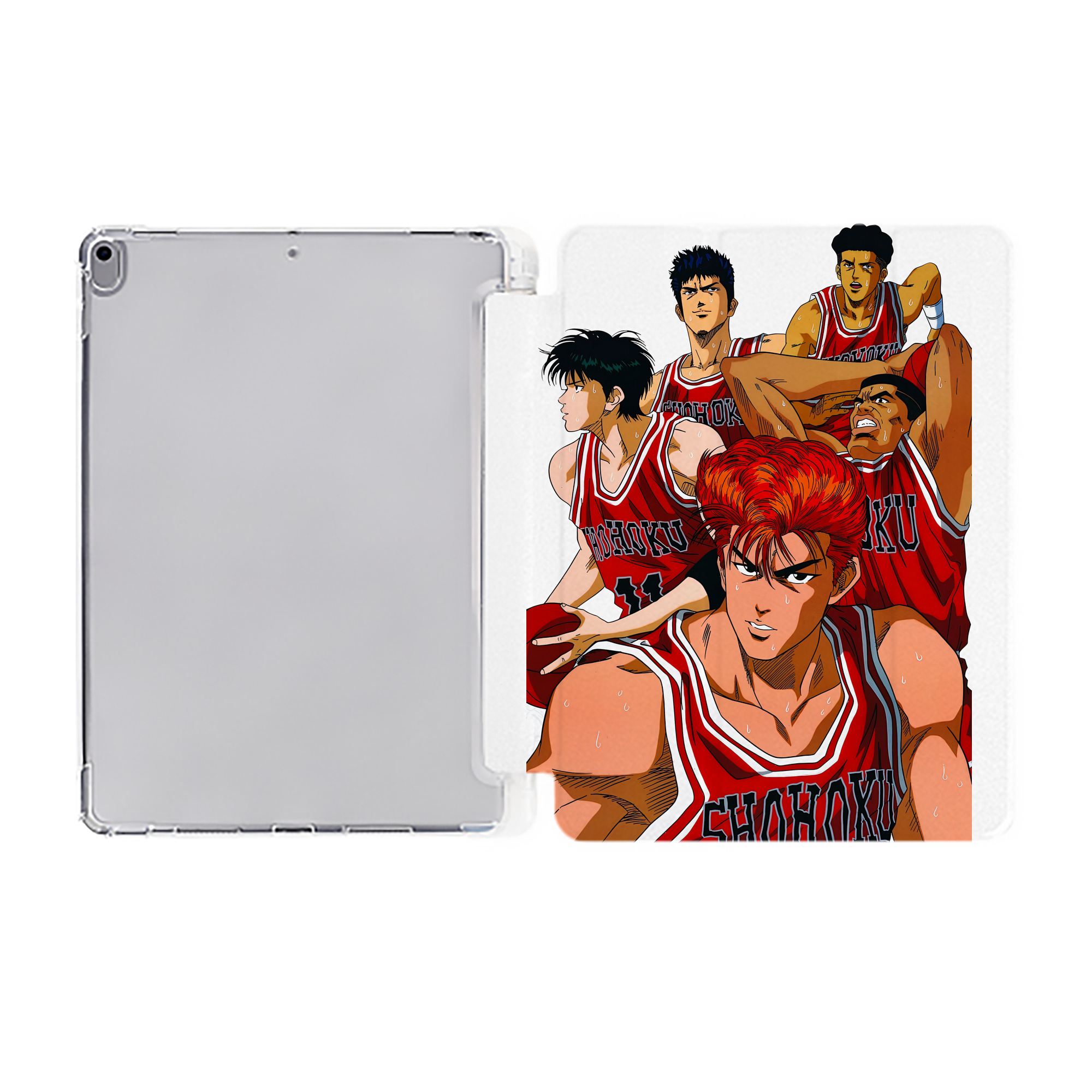 （画像用） SLAM DUNK／スラムダンク IPad ケース ペン収納付き 三つ折りスタンド PUレザー×シリコン 対応機種9.5/10.5/10.9インチ